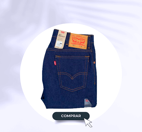 Pantalón Levis Caballero Mezclilla 517 Azul Strech Corte Bota