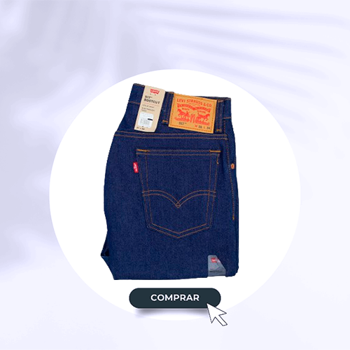 Pantalón Levis Caballero Mezclilla 517 Azul Strech Corte Bota