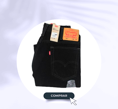 Pantalón Levis Caballero Mezclilla 517 Negro Corte Bota