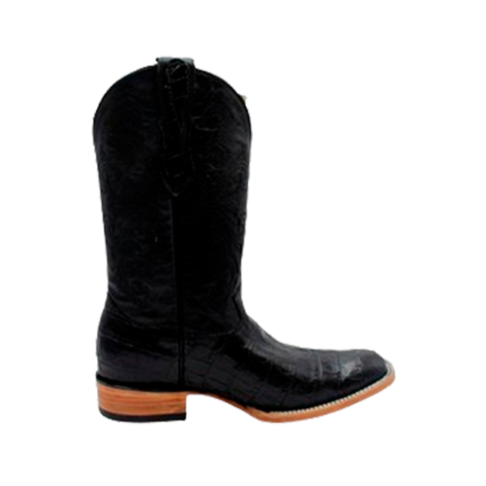 Bota rodeo clon lagarto belly  artillero horma #24 suela cuero - Imagen 1