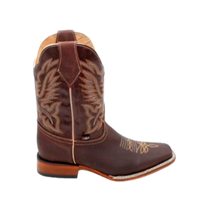 Bota rodeo el carril solida horma #19 suela cuero - Imagen 1