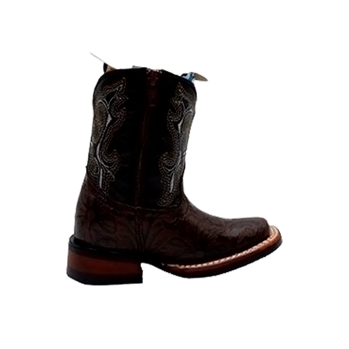 Bota rodeo niño tino boots cincelada horma #19 suela rider - Imagen 1