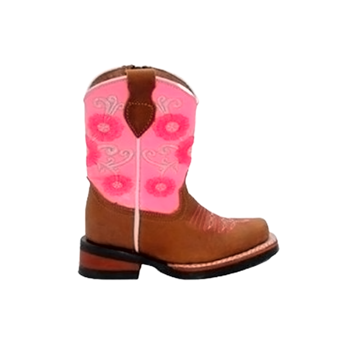 Bota rodeo niña tino boots solida horma #19 suela rider - Imagen 1