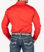 Camisa Wrangler Roja Bordada Caballero - Imagen 4