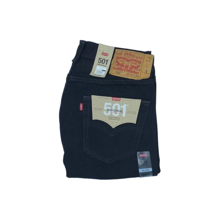Pantalon levis caballero mezclilla 501 negro - Imagen 1