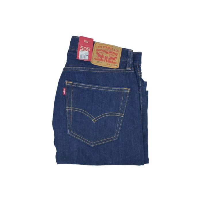 Pantalon levis caballero mezclilla 505 azul regular - Imagen 1