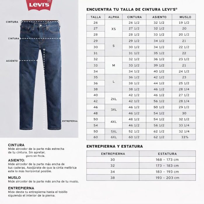 Pantalón Levi's 501 Azul Regular Caballero - Imagen 5