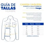 Camisa Wrangler Blanca Bordada Caballero - Imagen 5