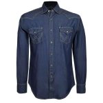 Camisa Wrangler Mezclilla Indigo Caballero
