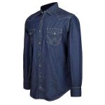 Camisa Wrangler Mezclilla Indigo Caballero - Imagen 2
