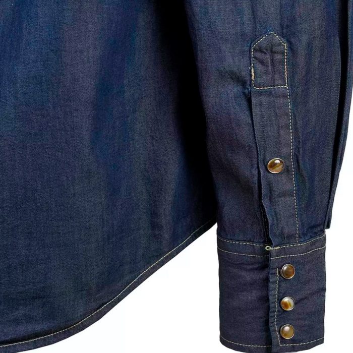 Camisa Wrangler Mezclilla Indigo Caballero - Imagen 4