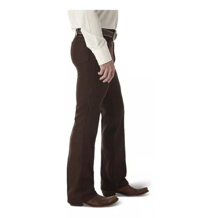 Pantalón Wrangler 82BN Café Caballero Poliester - Imagen 2