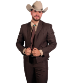 Traje Corto Café Old West Caballero