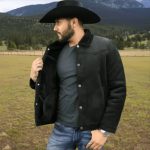 Chamarra Tempco Marlboro Sherpa Negro Caballero - Imagen 3